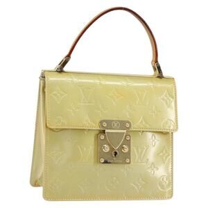 LOUIS VUITTON Monogram Vernis Spring Street Hand Bag Gris M91029 LV Auth bs30901